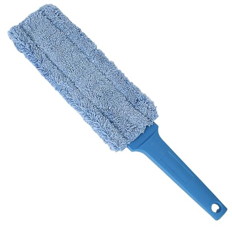 Spolverino lavabile – Testine per la pulizia, spazzola per spolverare lavabile, spazzola per spolverare a mano, spazzola portatile per spolverare finestre, spazzola per polvere con testa rimovibile