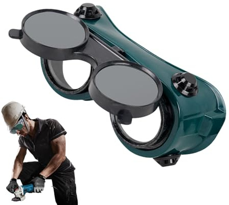 Occhiali da saldatura, occhiali da lavoro auto-oscuranti, per smerigliatura, taglio al plasma, protezione per gli occhi, protezione per gli occhi, comodi e sicuri, antipolvere per edilizia