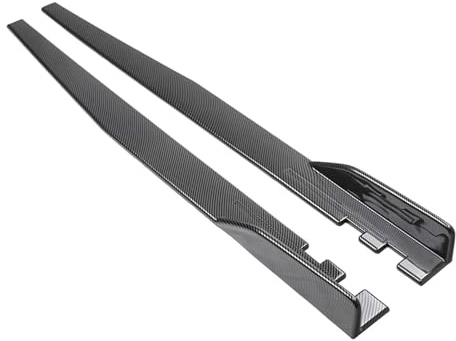 Auto Minigonne Laterali per Renault Arkana 2019 2020 2021 2022 2023 2024 2025, Alettoni Laterali Gonna Laterali Estensioni, Accessori Auto,Carbon Fiber Look