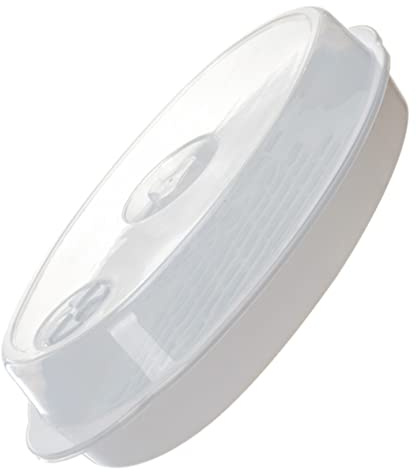 POPETPOP 1Pieza Placa de Vapor con Tapa para Microondas Gadget de Cocina Práctico y de Usar para Cocinar Arroz y Verduras Diseño que Retiene la