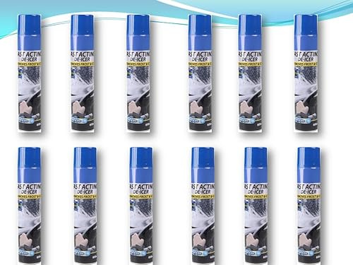 “FrostAway De-Icer 600ml – | Rapid Ice & Frost Remover Spray for Car Windscreens, Windows & Locks -|12 Pack ”