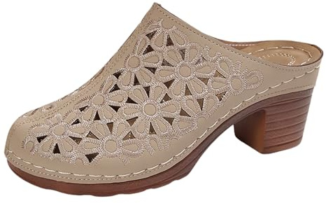 Generisch Sandalias de verano con plataforma para mujer, sandalias de tacón de bloque cómodas para la playa, zapatos casuales para exteriores