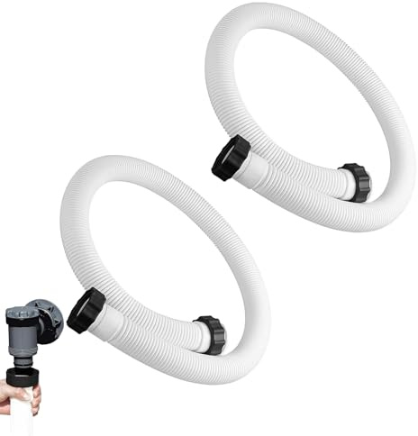 Generisch 2 mangueras de piscina de 38 mm, flexibles para piscinas, bombas de piscina, manguera de repuesto, 150 cm y 40 cm, accesorio para pantalones, accesorios de piscina, bomba para sistemas de