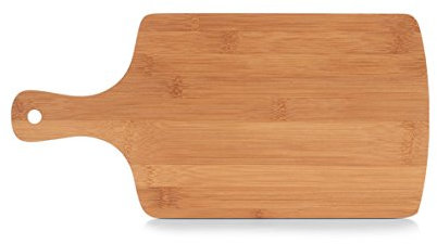 Zeller Planche à découper avec poignée en bambou Planche à découper, bambou, naturel, Bambou, naturel, 40 x 19.5 x 0.9 cm