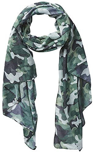 Hadley Wren Women's Lightweight Summer Insect Shield Scarf, Camo Green, One Size