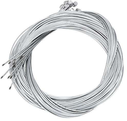 【𝐄𝐚𝐬𝐭𝐞𝐫 𝐏𝐫𝐨𝐦𝐨𝐭𝐢𝐨𝐧】 CHICIRIS 20PCS Premium Bike Brake Cable, 1.6mm Thick 20PCS 2.5M Length Electric Bicycle Brake Line, for Electric Scooter E-Bike Bicycle Modification Cycling Accessory