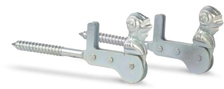 Alberts 314736 Fensterladen-Feststeller | Frauenkopf, zum Einschrauben | galvanisch verzinkt, dickschichtpassiviert | 115 mm | 2er Set