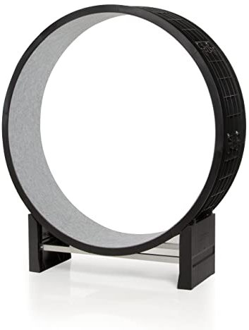 CanadianCat Company | Katzenlaufrad Cat in Motion 2.0 | Lauffläche in Filz hellgrau | Trainingsgerät und Spielzeug für Katzen