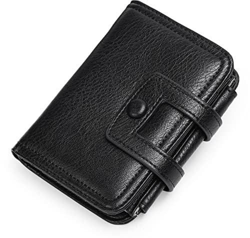 GAEKEAO Portemonnaie Damen Klein,Geldbörse Damen,Kleiner Geldbeutel Damen Zipper mit Münzfach & RFID-Schutz