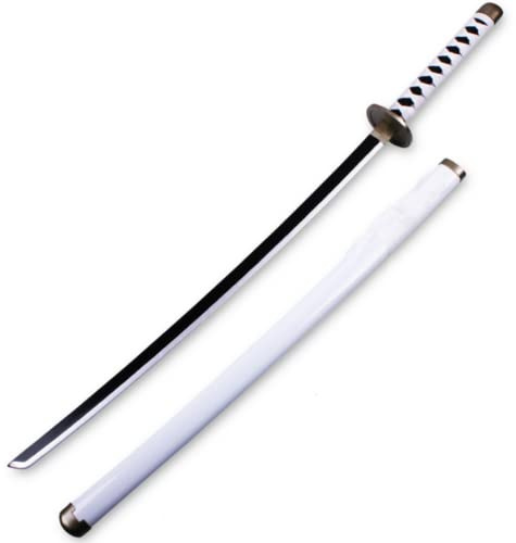 damdos Halloween rekvisita cosplay Roronoa Zoro svärd, ett stycke Zoro svärd Wa Michi Ichi Wado Ichimonji svärd, vapen Katana Ninja Samurai rekvisita födelsedagspresenter (Wado Ichimonji)