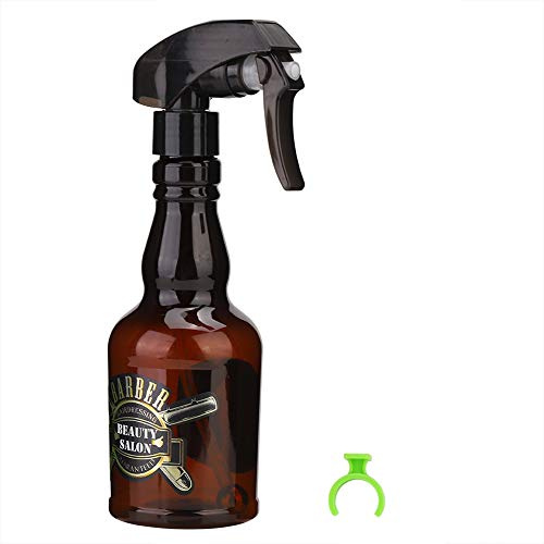 ANKROYU Flacone Spray Vuoto Retrò da 280 ml, Spruzzatore D'acqua Ricaricabile per Barbiere, Flacone Spray Vuoto per Uso nel Salone di Barbiere, Adatto per Acqua o Lozioni(A)