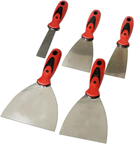 Murslev,Fogspackel Putsspackel Spackelset,Spacklekniv,Lämplig for gipsskivor,dekaler, tapeter, bakning,spackling,Lappning och målning,5 stycken set