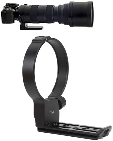 Collare per Obiettivo con Anelli Di Montaggio per Treppiede, Collare per Obiettivo Professionale in Lega Di Alluminio per 50‑400 Mm F/4.5‑6.3 Di III VC VXD