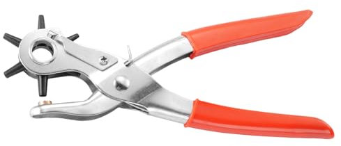 Revolving Punching Plier Leather Hole Punching Set For Belts Watch Bands Straps Dogs Collars Saddles Shoe Fabric Craft Project