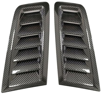 prese d'aria cofano Per BMW Universale Rhyming 2pcs RS Stile Auto Anteriore Cappuccio Motore Sfiato Ingresso Aria Parafango Aspirazione ABS Lato Adesivo Accessori
