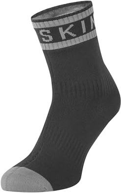 Sealskinz Waterproof Warm Weather Ankle Length Sock with Hydrostop, Calzini Unisex-Adulto, Nero, M