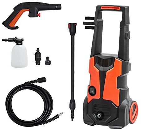 TUKAILAI Pressure Washer 1900W 150 Bar 450L/H Power Washers, High Pressure Washer Jet Washer for Cleaning Cars Patio Garden Yard Lawns Fences Driveways