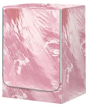 Odot Washer Dustproof Cover Front Load, Washing Machine Dryer Protector Sunscreen Waterproof Tumble Dryer Case Protective Cover for Most Front Loadi (M-capacity 8~10kg,graffiti pink)