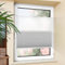 Bondfree Day Night Plissee ohne Bohren Verdunkelung Klemmfix Weiß-grau 100x120cm(BxH) Verdunklungsplissee Thermo Plissee Klemmrollos 100% Verdunkelnd Rollos für Fenster ohne Bohren