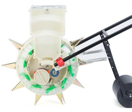 HJDSUDU Sembradora de Rodillos empujada a Mano, Sembradora Manual Sembradora de jardín de precisión de Metal, Esparcidores de césped y jardín Sembradora de jardín,5 Mouths