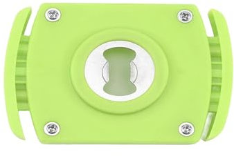 Apribottiglie da parete con bordo morbido, apriscatole per rimuovere la parte superiore, strumento di rimozione per barattoli e bottiglie (verde, taglia unica)