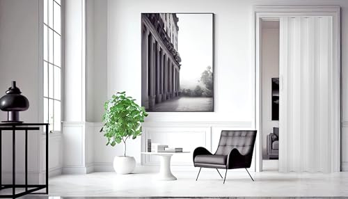 Falttür Schiebetür weiss Farben Höhe 202 cm Einbaubreite bis 84 cm Doppelwandprofil st3 Neu