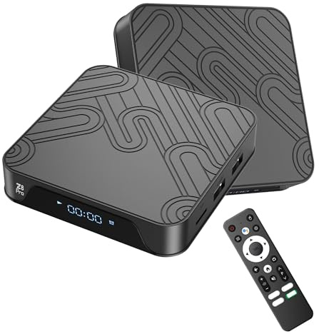 Z8 Pro Android TV Box Android 10/12, WiFi Integrado de 2,4 GHz+5 GHz y BT5.2,Android Box Compatible con HD 2.0 a 8K,Dispositivos de Streaming para TV,Almacenamiento USB de hasta 2 TB