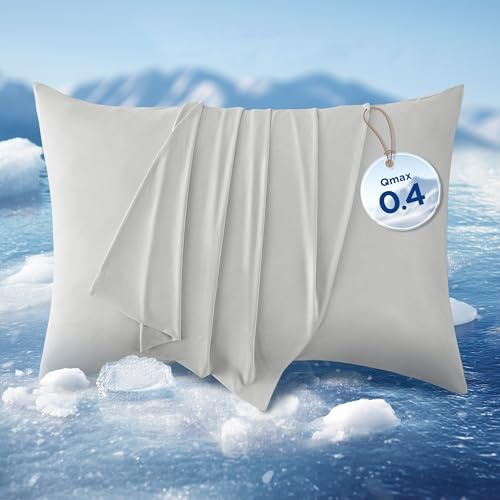Bedsure kühlender Kissenbezug 2er Pack - 40x80cm, Grau