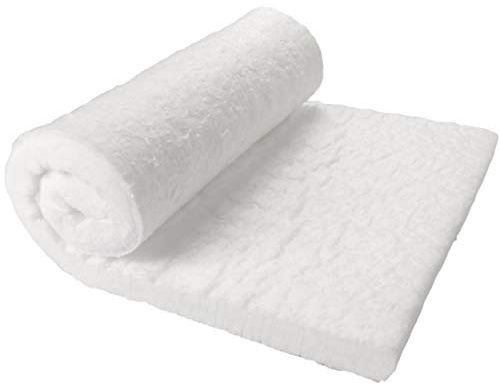 Ceramic Fiber Insulation, 1 Thick x 12 x 24, 2400F Fireproof Insulation Blanket, 3023E
