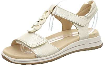 ARA Damen Osaka Sandal, Platinum 12 34826 14, 37 EU Weit