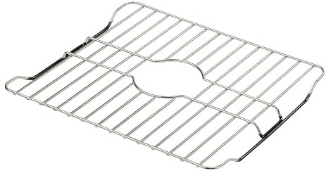 SunnyPoint 304 Stainless Steel Sink Protector Rack – Rust-Resistant Grid for Kitchen Sink Bottom, Scratch Prevention, Drainage Support, Fits Sinks 16.15 x 12.4, Center Drain Hole Required
