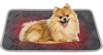 BASVII Selbstheizende Katzendecke für Katzen - Wärmedecke Katze und Hunde, Anti-Slip und Langlebige, Weich und Bequem - Katzen Decke für Haustiere Wie Katzen, Hunde und Andere (S-50x40CM) Cooling