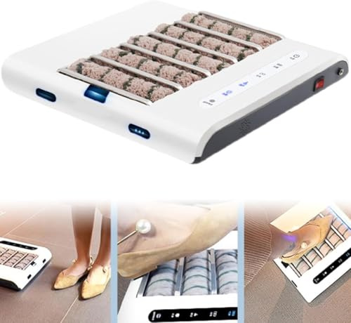 CRBUDY Machine de Nettoyage de Semelles entièrement Automatique, Brosse à Chaussures d'entrée Rechargeable, cireuse à Chaussures à Induction Automatique, Nettoyage de Chaussures, pour Maison et hôtel