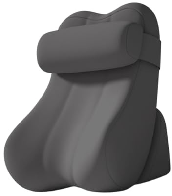 KESOTO Cuscino per la testata del letto in memory foam multifunzionale, di, con fodera rimovibile, supporto per la schiena e la vita, Grigio Scuro