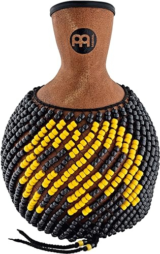 Shekere with Medium Fiberglass Body - NOT MADE IN CHINA - Brown Finish, 2-YEAR WARRANTY