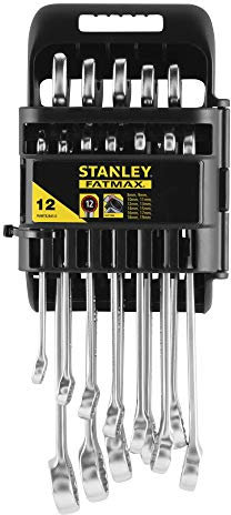 STANLEY FATMAX FMMT82845-0 - Juego de 12 llaves combinadas Fatmax