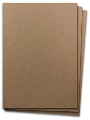 Glöxx Agent 50 ark kraftpapper DIN A4 - brun - 240 g/m2 tjock pysselkartong - 21,0 x 29,7 cm - naturpapper - 100 % ekologiskt - kartongpapper - tryckbart