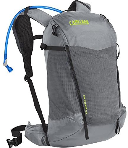 CAMELBAK Rim Runner X22 Wander-Trinkrucksack mit 1,5 l Crux-Reservoir, Grauer Flanell/Limettengrün