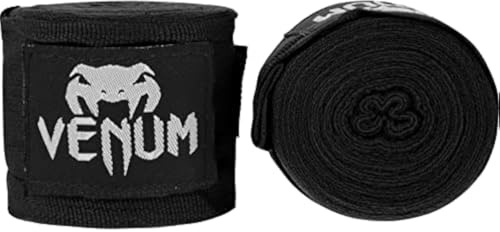 Venum Kontact Boxing Hand Wraps - Black - 4.5m (180 in)