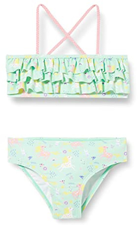 Playshoes Mädchen UV-Schutz Bikini Badeanzug Schwimmanzug Badebekleidung, Einhorn, 122/128