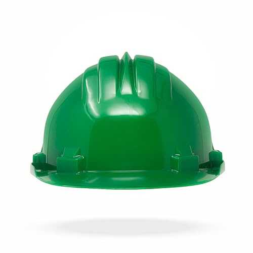 TAMS® Bygghjälm EN 397 säkerhetshjälm skyddshjälm byggarbetarhjälm 54 61 cm blå, gul, grön, grå, röd, vit, orange (grön)