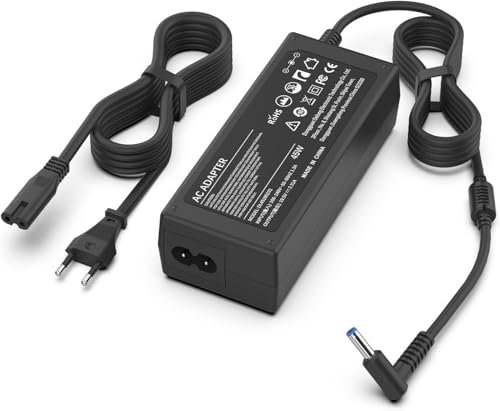 Caricatore Compatibile con HP Portatile Alimentatore 45W 19.5V 2.31A Compatibile con HP Stream, Pavilion, Elitebook 830 840 850, Probook 430 440 450, 240 250 PC Adattatore Caricabatterie 4.5 * 3.0mm