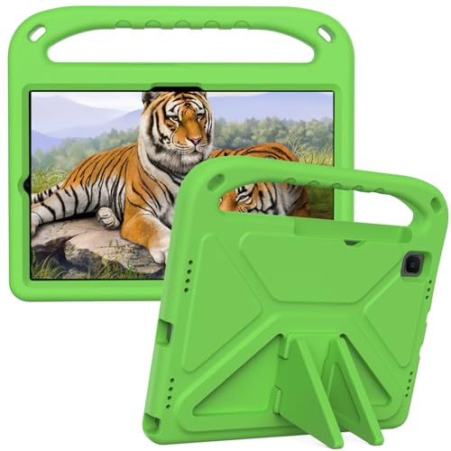 Eabhulie Tablet Case for Samsung Galaxy Tab S6 10.5 2019 SM-T860/T865 Lightweight EVA Shockproof Handle Stand Cover, Kids Friendly Protective Case Green