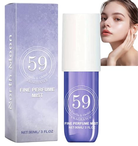 59# Fruity Body Spray,90ml Hair Perfume for Women,Fruity and Floral Body Fragrance,Hair and Body Mist,Long Lasting Oil Perfume Women,Pheromone Body Perfume,Natural Moisturizing Body S-plash For Women