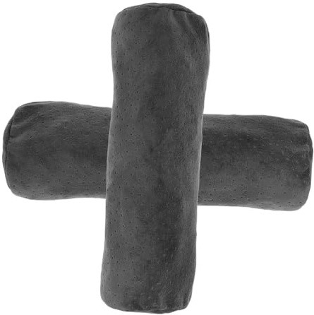 GLEAVI 2 Fundas de Almohada de Cuello Redondo de Terciopelo con Cremallera, Suaves, para Almohadas Cervicales y Decoración del Salón