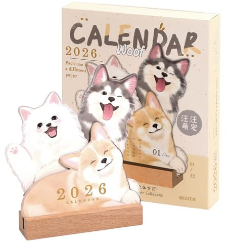 Joli Calendrier Quotidien Inspiré Des Animaux De Compagnie Avec Mise En Page Fonctionnelle Parfait Pour Les Anniversaires Les Cadeaux Vacances Planificateur Motifs D'animaux