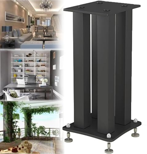 Supporti universali for altoparlanti, supporti for altoparlanti da pavimento, set di 2 supporti for altoparlanti da scaffale che sostengono altoparlanti satellitari con piedini(80cm)
