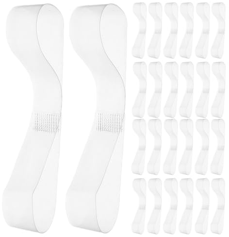 JECOMPRIS 25 Paia Cinturini Trasparenti Elasticizzati per Tacchi Alti, Fascette Antiscivolo Staccabili per Scarpe da Donna, Accessori Comfort per Sandali e Caviglie, Adatti a Molteplici