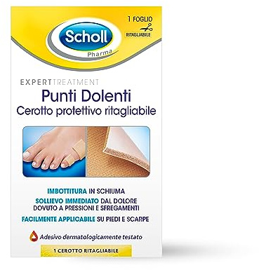 Scholl Cerotto Protettivo Ritagliabile per Punti Dolenti, Cerotto per Calli e Duroni