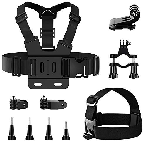 TaimeiMao Action Kamera Halterung,Brustgurt Actioncam,Action Cam Brustgurt,Einstellbarer Brustgurt Halterung,Brustgurt Halterung,Action Kamera Zubehör Kit,Halterung Gurtsystem Chest Mount Kompatibel